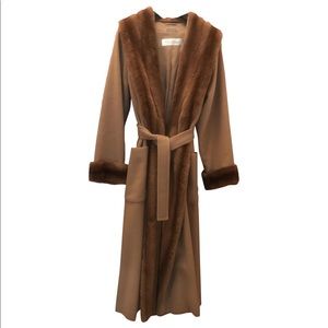 Stunning MaxMara cashmere and sheared mink coat!